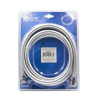 Шланг душевой 200 см имп/кон, силиконовый, серебристый MIXLINE MIX-7-200 ЛЮКС (блистер) 553192