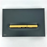 Кнопка смыва Alcaplast Linka, чёрный матовый/золото матовый 857090