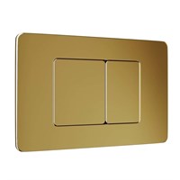 Кнопка смыва WAVE SS05 универсальная, ЗОЛОТО, прямоугольная, НЕРЖ 554040