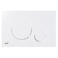 Кнопка смыва M670, пластик, белая 882237