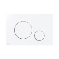 Кнопка смыва M676, пластик, матовый белый 875485