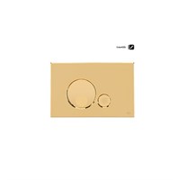 Кнопка смыва OLI GLOBE 152954, пластик, золото 864927
