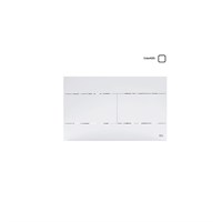 Кнопка смыва OLI SLIM 659041, пластик, белый 867282