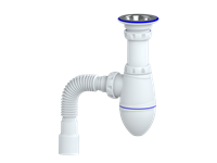 Сифон 1 1/4*32 M220 с гофрой 32*32*40  UNICORN 555102