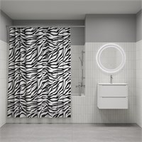{{photo.Alt || photo.Description || 'Штора для ванной полиэстер IDDIS BB03P18i11 180*200 черно-белая c кольцами'}}