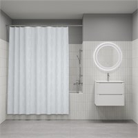 {{photo.Alt || photo.Description || 'Штора для ванной полиэстер IDDIS BD06P18i11 180*200 белая c кольцами'}}