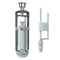 Арматура к смыв. бачку Кноп. UNICORN хром, нижн/подвод SM-N/H 555498