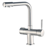 Смеситель для кухни 35к HB70088-5 HAIBA с вых. для питьевого фильтра б/отв п/гайку НЕРЖ 555473