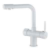 Смеситель для кухни 35к HB70088-8 HAIBA с вых. для питьевого фильтра б/отв п/гайку БЕЛЫЙ^ 555474