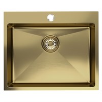 {{photo.Alt || photo.Description || 'Мойка настол.монтаж 60х50 (3,0) вып 3 1/2  MIXLINE PRO с ФАСКОЙ 22см с сифоном (золото)'}}