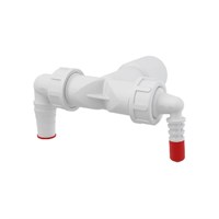 Колено с двумя штуцерами DN40/32 / 8–23 с обратными клапанами 883019