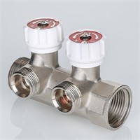 {{photo.Alt || photo.Description || 'Коллектор 1''x3/4'' (евроконус) с регулировочными вентилями для подачи водоснабжения VALTEC (2 вых)'}}