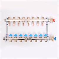 Колл.группа 1'х3/4' нерж 8 вых HKV-D с расходом и термостатич вентилями 857888