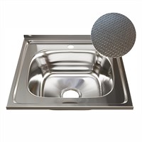 Мойка 50х50 (0,6) вып 3 1/2 MIXLINE 16см с сифоном ДЕКОР 555228