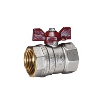 Кран шаровой 1'' вн/вн бабочка TEMPER 555956