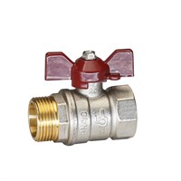 Кран шаровой 3/4'' вн/нар бабочка TEMPER 556249