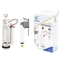 Арматура к смыв. бачку 2-ух Кноп. UNICORN хром, универс. (бок/ниж.подв, лат.штуцер 1/2