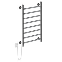 Полотенцесушитель MIXLINE VEGA  80х50 (кноп выкл, 340 Вт, 8 перекладин, левый) электрический ХРОМ 556367