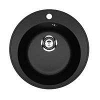 {{photo.Alt || photo.Description || 'Мойкa ML-GMU01 УЛЬТРА круглая, черный камень, 475 мм (глуб. чаши 170)'}}