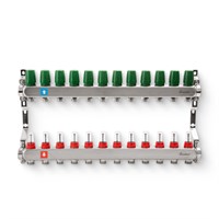 Коллектор из нержавеющей стали с расходомерами 12 вых 864857