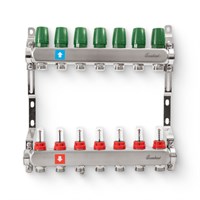 Коллектор из нержавеющей стали с расходомерами 7 вых 869218