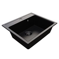 {{photo.Alt || photo.Description || 'Мойкa ML-GMU04 УЛЬТРА прямоугольная, черный камень, 565*495 мм (глуб. чаши 175)'}}