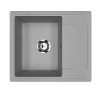 {{photo.Alt || photo.Description || 'Мойкa ML-GMU05 УЛЬТРА с крылом, серый камень, 575*495 мм (глуб. чаши 190)'}}