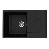 {{photo.Alt || photo.Description || 'Мойкa ML-GMU07 УЛЬТРА с крылом, черный камень, 735*475 мм (глуб. чаши 175)'}}