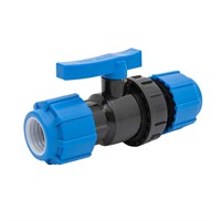 Кран шаровой обжим - обжим 40 - 40 ПЭ PN16 ТПК-АКВА 557046