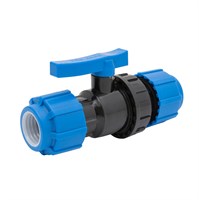 Кран шаровой обжим - обжим 63 - 63 ПЭ PN16 ТПК-АКВА 557048