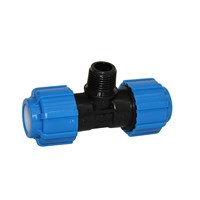 Тройник ПЭ с наруж. труб. резьбой 63х1 1/2''х63 (обж.) ТПК-АКВА 557053