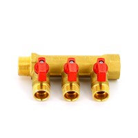 Коллектор НВ 3/4' 3х(1/2'х16) Н 36мм с кранами 881383