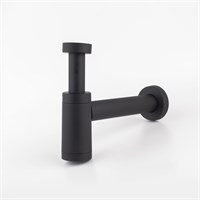 Сифон 1 1/4*40 Ani без выпуска с трубой 40*40 BRB1004BL АНИ пласт ЧЕРНЫЙ 557245