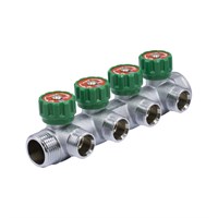 {{photo.Alt || photo.Description || 'Коллектор 1''x3/4'' (евроконус) с регулировочными вентилями для подачи водоснабжения VRT (4 вых)'}}