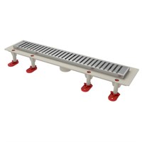 {{photo.Alt || photo.Description || 'Трап линейный ТП-50.1D-1000 решетка и рамка из нерж. стали "Полосы" с верт. выходом D50 мм'}}