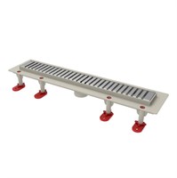 {{photo.Alt || photo.Description || 'Трап линейный ТП-50D-1000 решетка из нерж. стали "Полосы" с верт. выходом D50 мм, рамка из пластика'}}