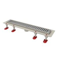 {{photo.Alt || photo.Description || 'Трап линейный ТП-50D-700 решетка из нерж. стали "Полосы" с верт. выходом D50 мм, рамка из пластика'}}