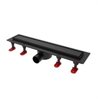 {{photo.Alt || photo.Description || 'Трап линейный ТП-55C-900 решетка из нерж. стали с гориз. выходом D50 мм, рамка из пластика ЧЕРНЫЙ'}}