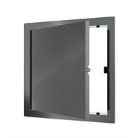 Люк ревизионный пластиковый нажимной  172*172 с  фланцем 150*150  L1515N Gray EVECS 557507