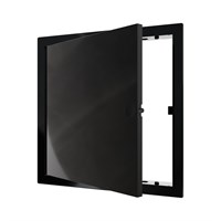 Люк ревизионный пластиковый нажимной  224*224 с  фланцем 200*200  L2020N Black EVECS 557515