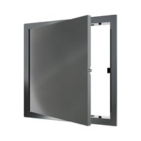 Люк ревизионный пластиковый нажимной  224*224 с  фланцем 200*200  L2020N Gray EVECS 557516