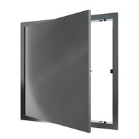 Люк ревизионный пластиковый нажимной  327*327 с  фланцем 300*300  L3030N Gray EVECS 557522