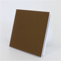 Панель для вентилятора AEON 179x179 D100/125 стекло глянецевое Brown natural коричневое DICITI 557587