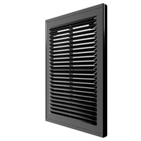 Решетка вент. 180*250 1825Р Black ж/наклонные с сеткой, разъемная ERA 557532