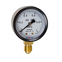 Манометр 50х1/4'' 10 бар МД02 (нижн радиал подкл, корпус сталь, минстекло) ЭКОМЕРА 557554