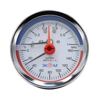 {{photo.Alt || photo.Description || 'Термоманометр 63х1/4'' с переходником 1/2'' 160С 10 Бар МД04 (осевое подкл.) ЭКОМЕРА'}}