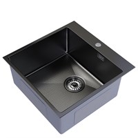 {{photo.Alt || photo.Description || 'Мойка настол.монтаж 50х50 (2,0) вып 3 1/2  MIXLINE PRO 20см с сифоном (черный графит НАНО декор)'}}