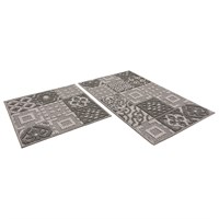 {{photo.Alt || photo.Description || 'Набор ковриков д/ванной Shahintex LOOP ITALIANO  50*80+50*50 "мозаика" серый'}}