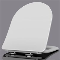 Сиденье для унитаза  WAVE ALPINA дюропласт, микролифт, БЕЛЫЙ глянец 557060