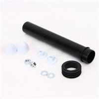 Комплект соединительный L=304 мм, вх/вых=45/59 мм с манжетой, креп. гайками и белыми заглушками 857874